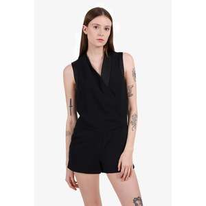 L'Agence Black V-Neck Sleeveless Jumpsuit size 2